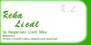 reka liedl business card