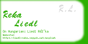 reka liedl business card